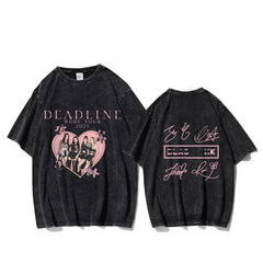 Blackpink 2025 World Tour DEADLINE Washed T-shirt