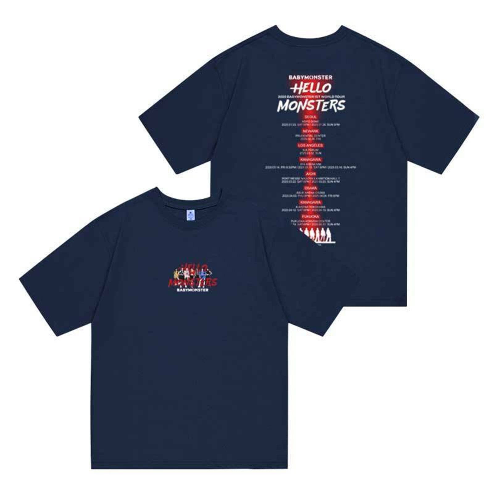 BABYMONSTER 2025 World Tour HELLO MONSTERS Tshirt