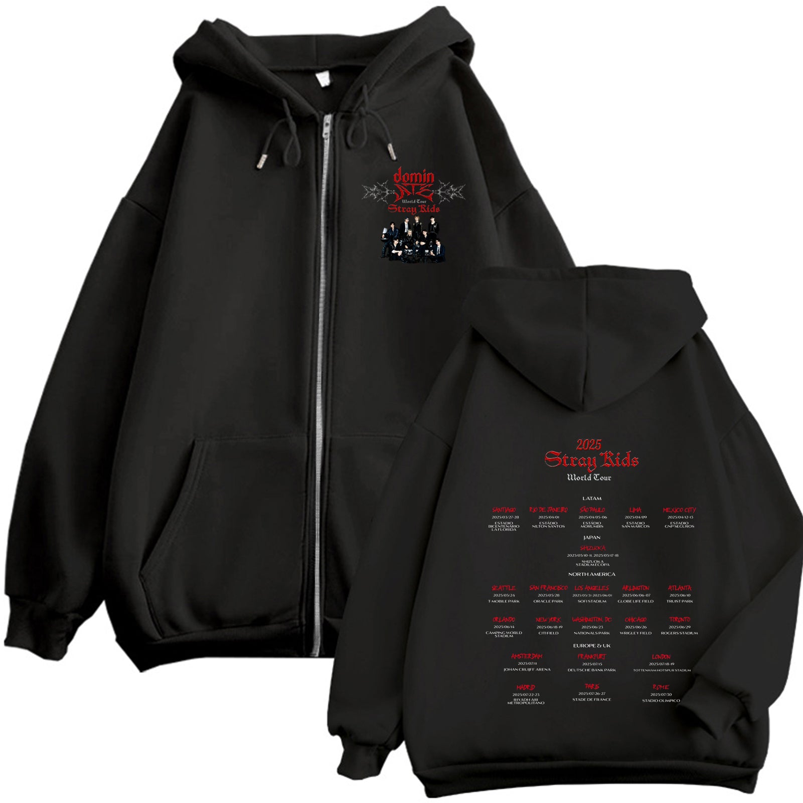 STRAYKIDS 2025 WORLD TOUR dominATE Hoodie