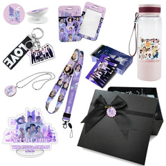 BTS 550ML Transparent Cup Necklace Gift Set