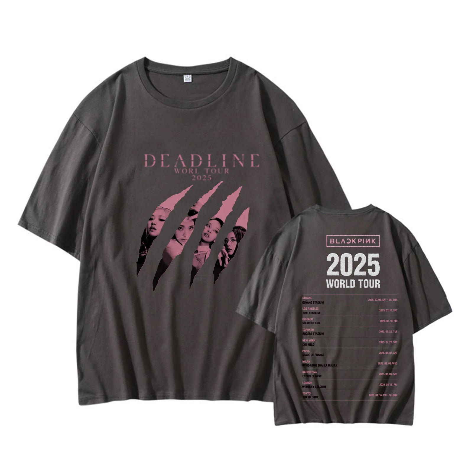 Blackpink 2025 World Tour DEADLINE T-shirt