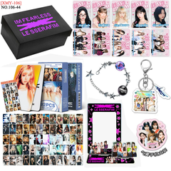 LE SSERAFIM Gift Set Photo Frame Bracelet LOMOCARD Keychain Mobile Holder
