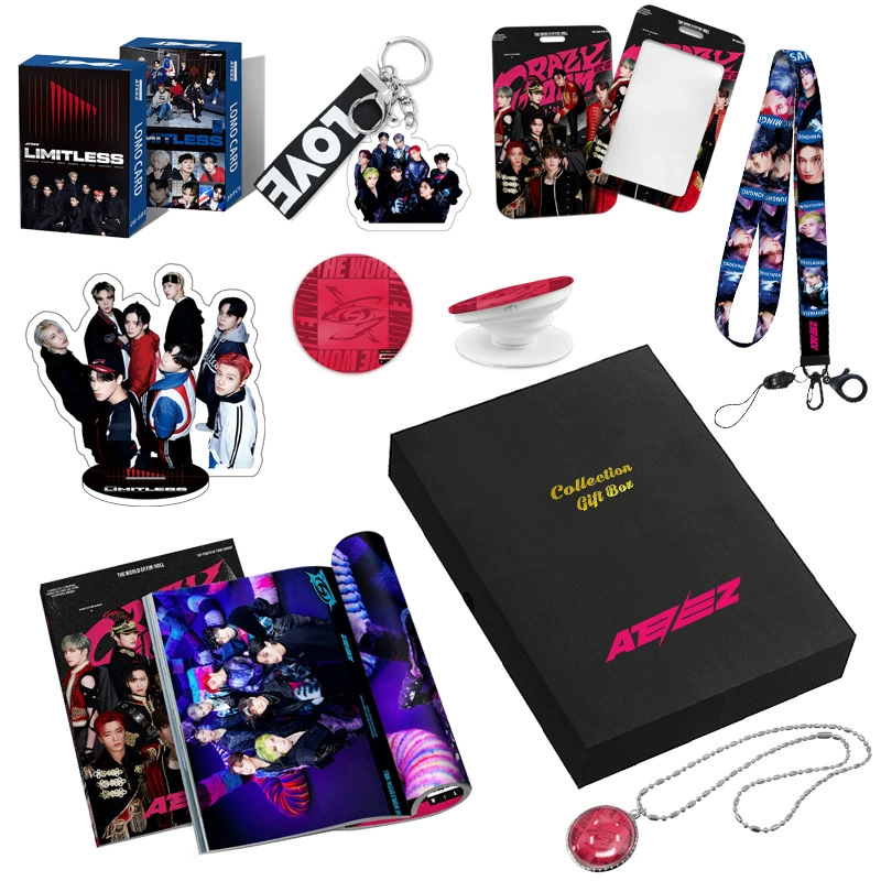 ATEEZ 40-page Photo Album Necklace Gift Set